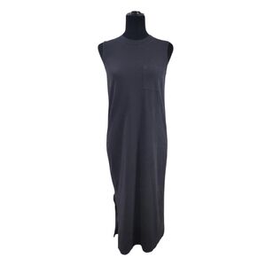Everlane Black Sleeveless Pocket Front Women's Maxi T-shirt Dress Small